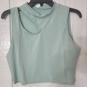 Marysol.Boutique Top - Asymetrical Sleeveless Crop Women's Sz XL NWT